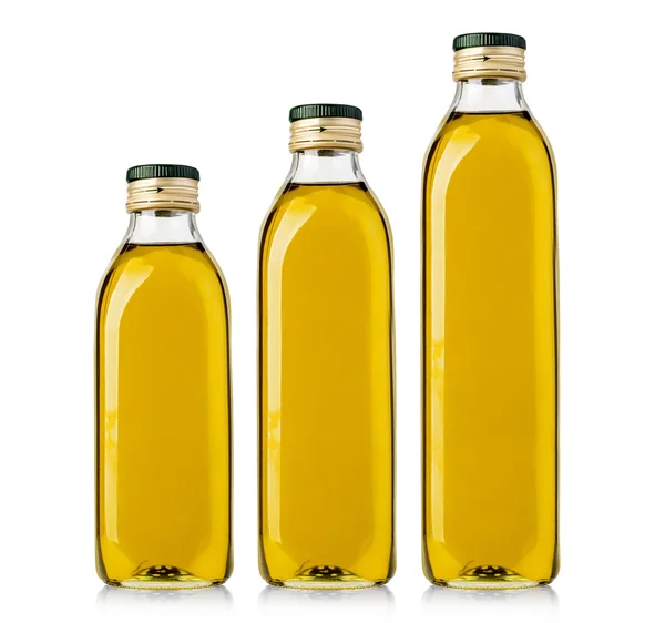 Set von Olivenflaschen — Stockfoto