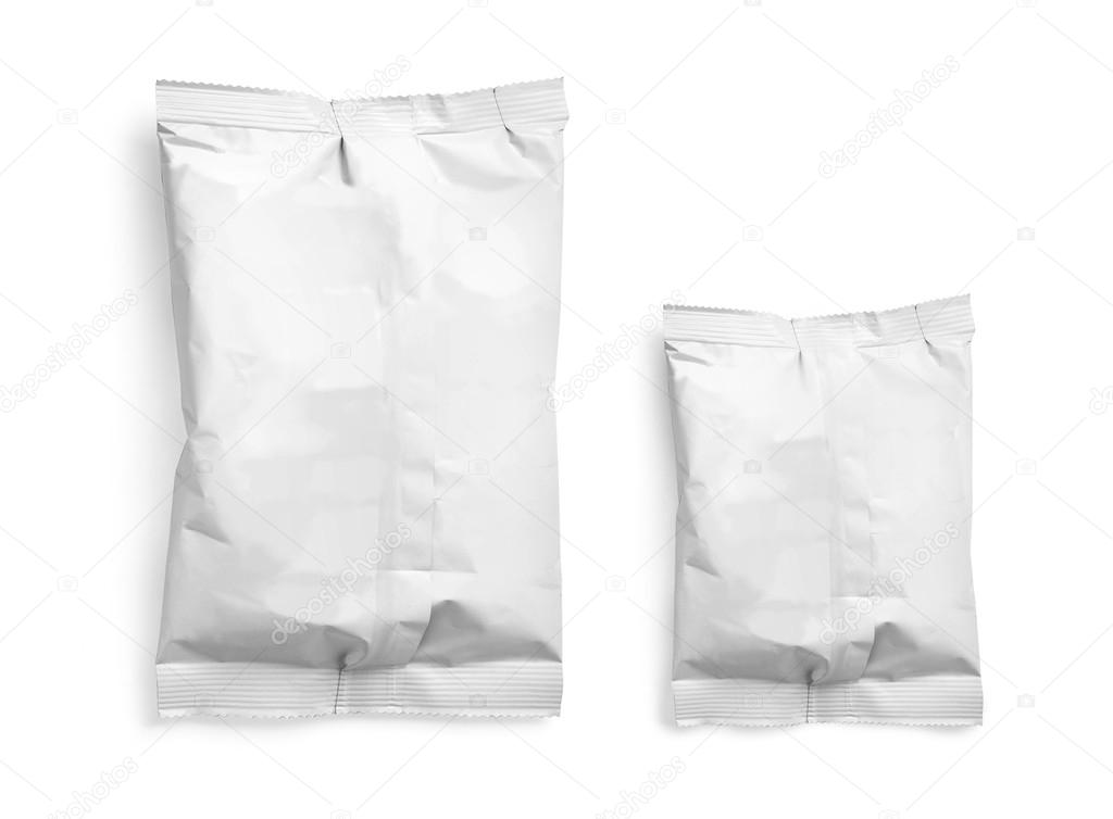 blank white product packaging