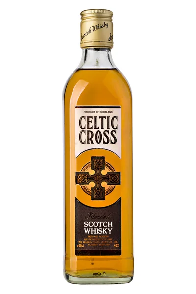 Botella de whisky skotch — Foto de Stock