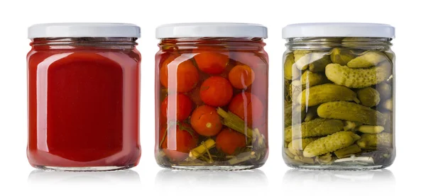 Preserved, pickled vegetables — Stock Image Preserved, pickled vegetables Stock Photo