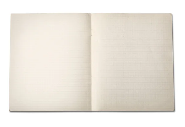 Grunge vittrade anteckningsboken papper — Stockfoto