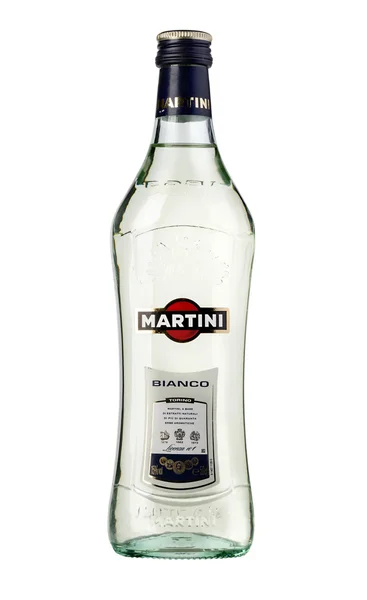 Botella de martini bianco — Foto de Stock