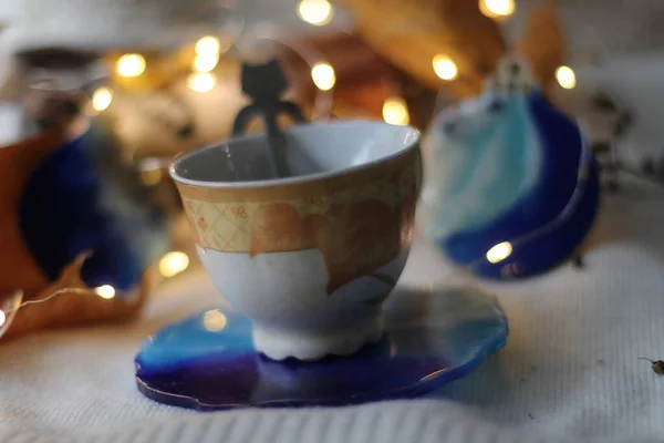 Una taza de café en una mesa — Foto de Stock