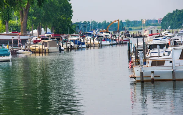 Lokale Detroit Marina — Stockfoto