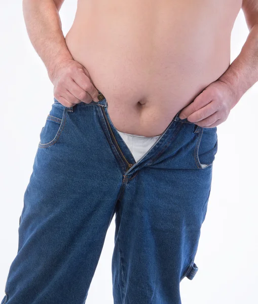 Vientre de obesidad masculina — Foto de Stock