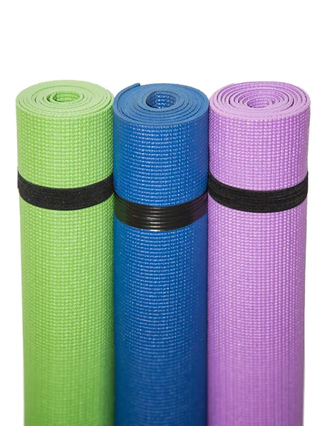 Tappetini fitness colorati — Foto Stock
