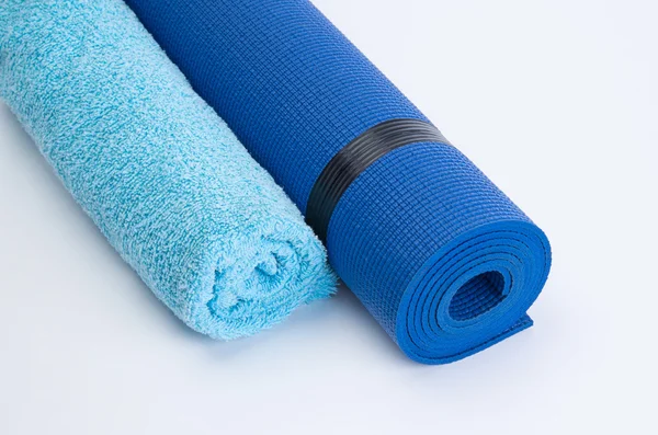 Färgglada Fitness Mats — Stockfoto