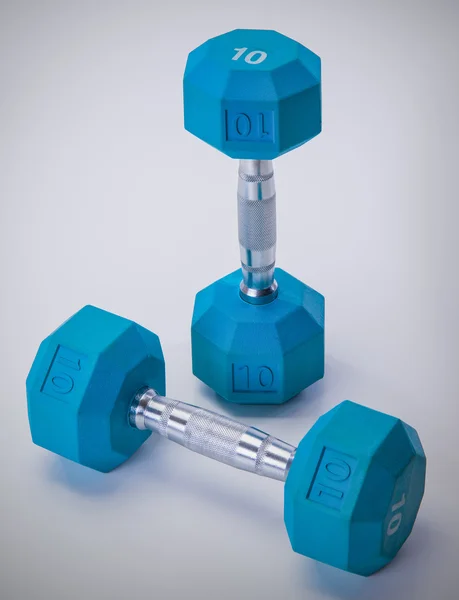 Equipamento de fitness azul — Fotografia de Stock