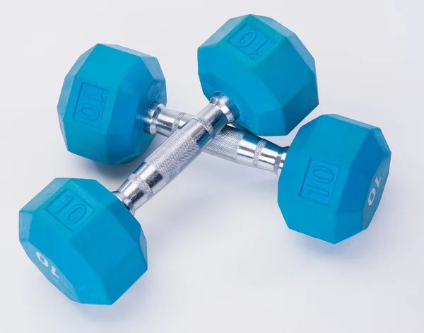 Sprzęt Fitness niebieski — Zdjęcie stockowe