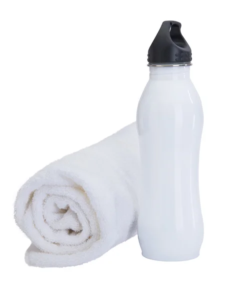 Botella de agua blanca — Foto de Stock