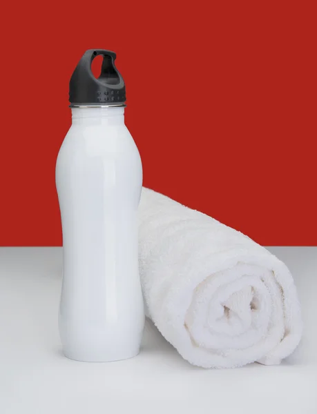 Butelka wody biały — Zdjęcie stockowe
