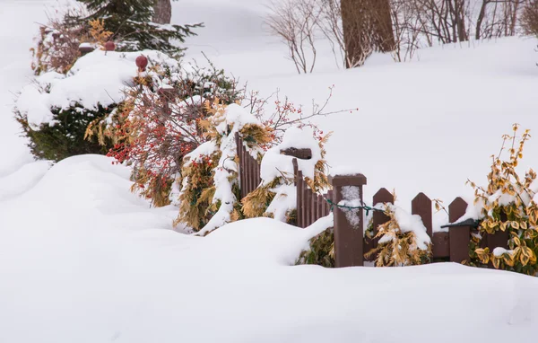 Opgestapeld sneeuw na Storm — Stockfoto