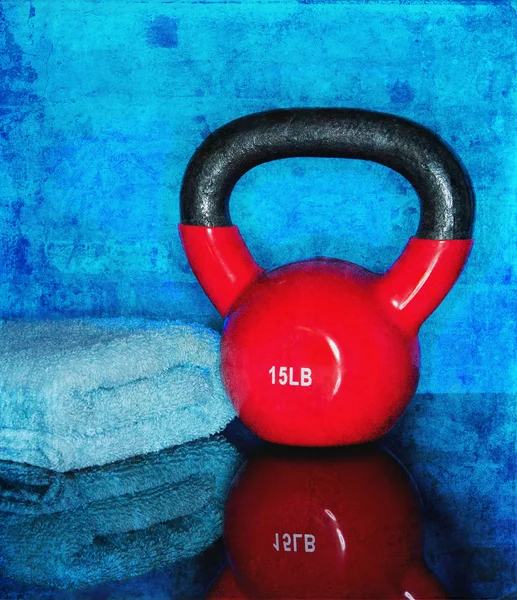 Kettle Ball Workout — Stock Photo, Image