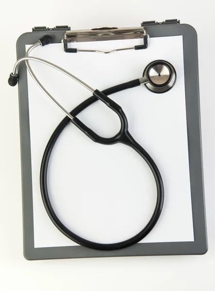 Stetoskop i zdrowia wykresu — Zdjęcie stockowe