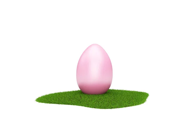 Easter Egg Green Grass Flower — Stock Photo, Image