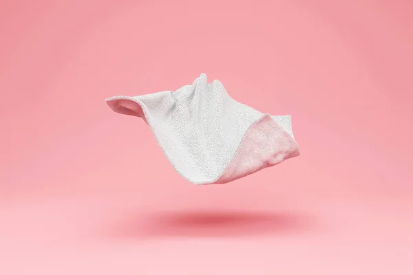 Pink Toilet Paper Yellow Background — Stock Photo, Image