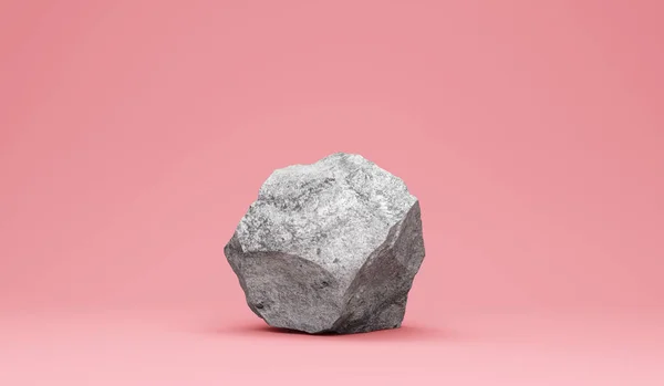 Weergave Van Een Stenen Muur Met Een Witte Achtergrond — Stockfoto