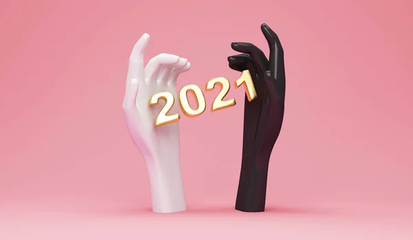 Новий 2019 Рік Візуалізація — стокове фото