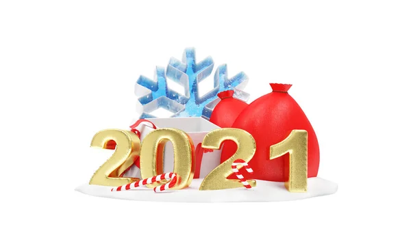 Nieuwjaar 2019 Rode Achtergrond Met Kerstversiering — Stockfoto