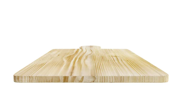 Mesa Madera Aislada Sobre Fondo Blanco — Foto de Stock