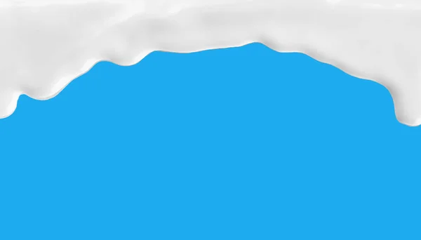 Milk Splash Blue Background Vector Illustration — Stock Photo, Image