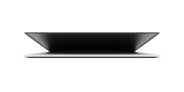 Schwarzer Laptop Auf Weißem Hintergrund — Stockfoto
