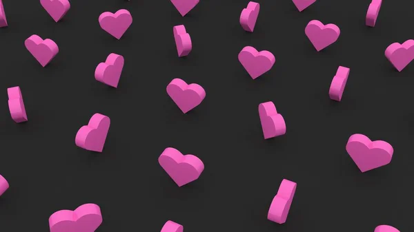 Fondo Del Día San Valentín Con Corazones San Valentín Cumpleaños — Foto de Stock