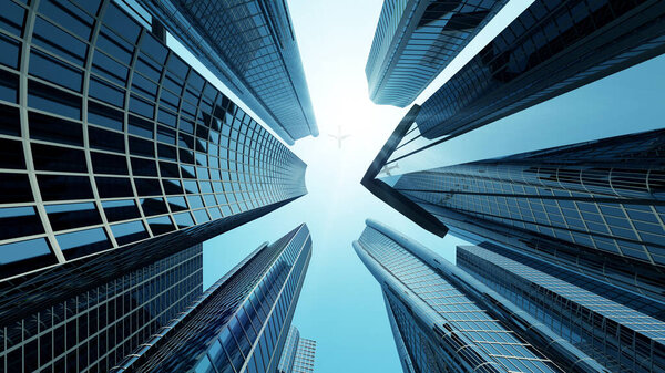 modern office building in the city