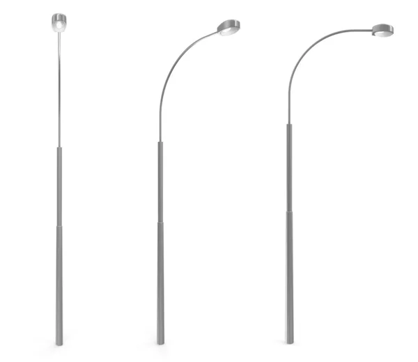 Zestaw nowoczesne lampy uliczne — Zdjęcie stockowe