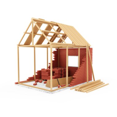 ev inşaat kavramı.