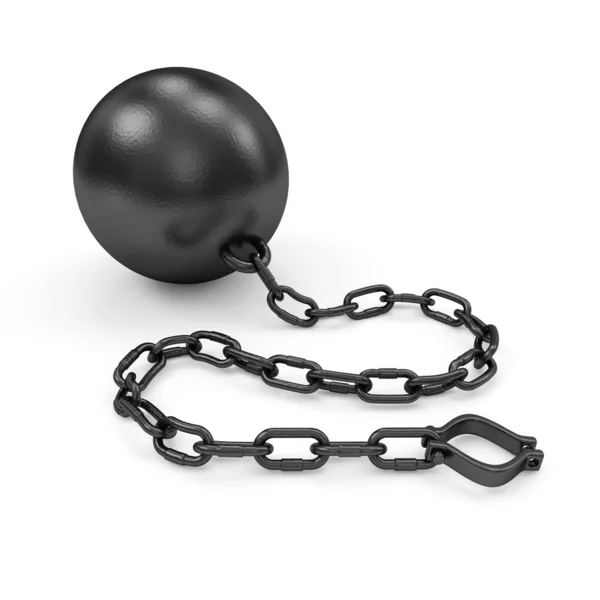 Heavy Ball and Chain — Stock Photo, Image
