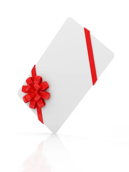 Carta regalo in bianco — Foto Stock