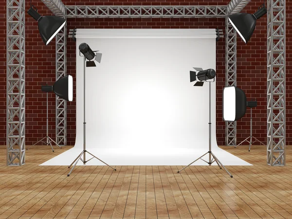 Interior of Modern Photo Studio — Stock Photo, Image