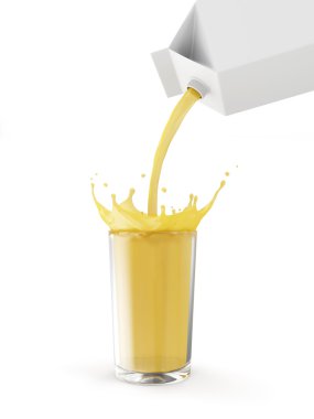 Glass of Orange Juice clipart