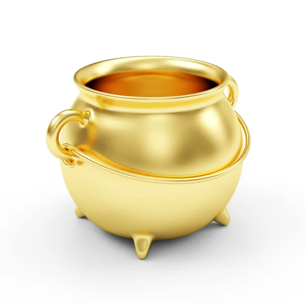 Empty Golden Pot — Stock Photo, Image