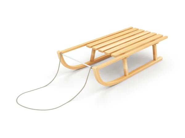 Wooden Sled — Stock Photo, Image