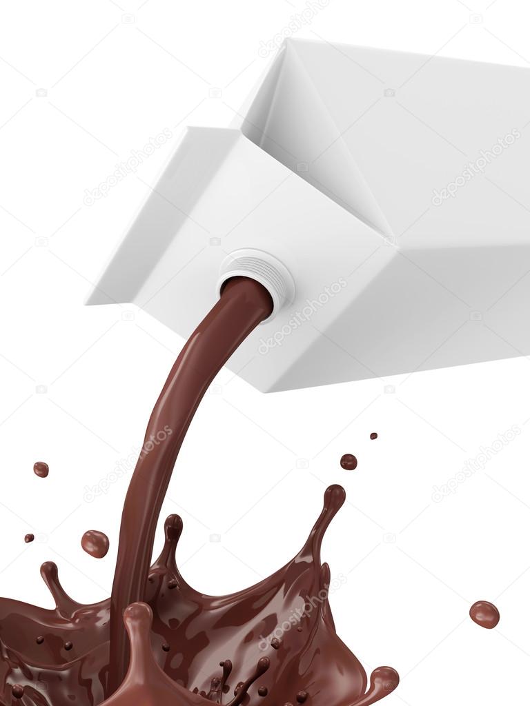 Pouring Chocolate Cocoa Splash