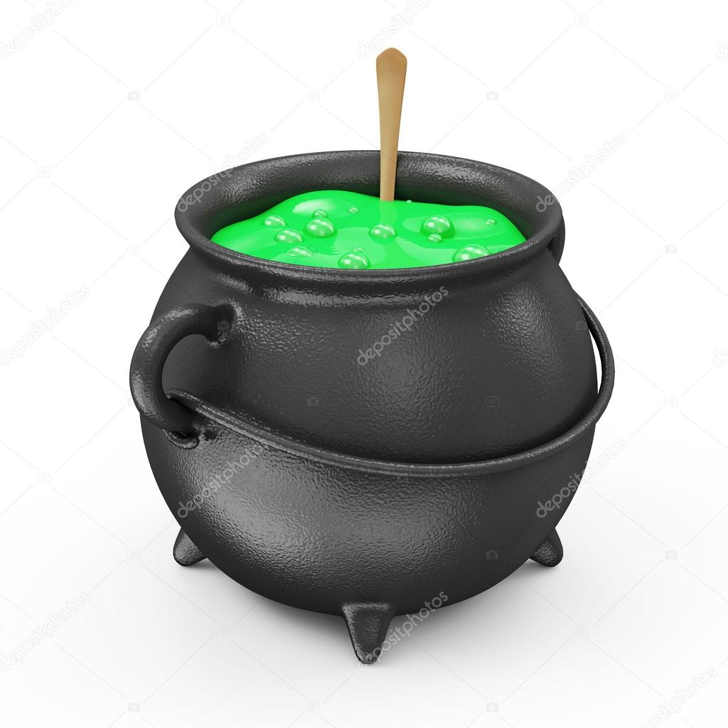 Witches Cauldron with Green Potion