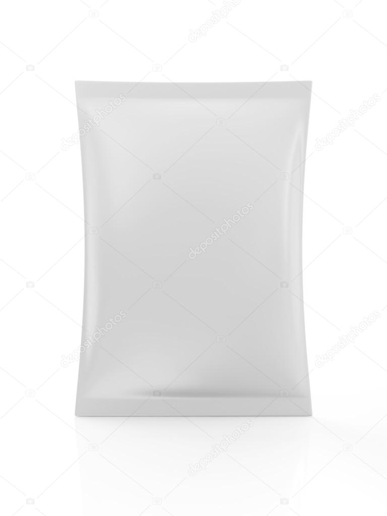 White Blank Package for Food