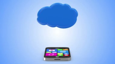 Dokunmatik ekran Smartphone bulut ile senkronize