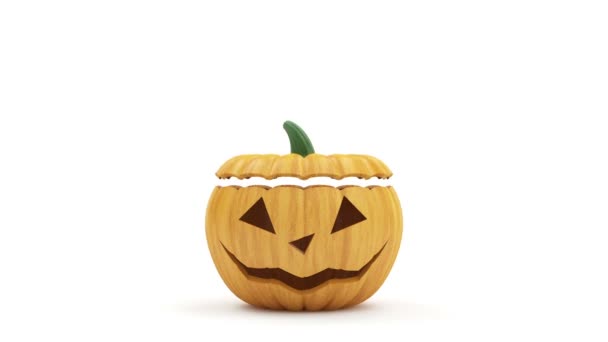 Halloween jack o lanterna zucca — Video Stock