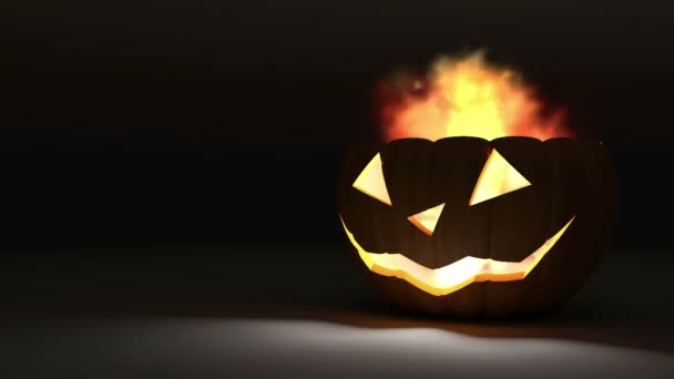 Halloween jack o dynia latarnia — Wideo stockowe