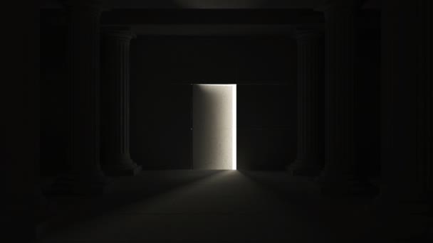 Intérieur antique classique avec colonnes 