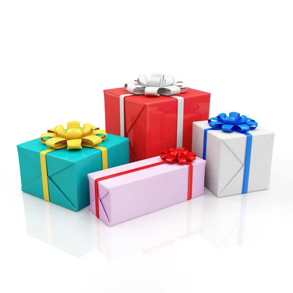 Montón de cajas de regalo — Foto de Stock