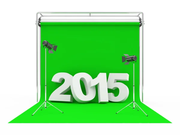 Ano Novo 2015 no Estúdio fotográfico moderno — Fotografia de Stock