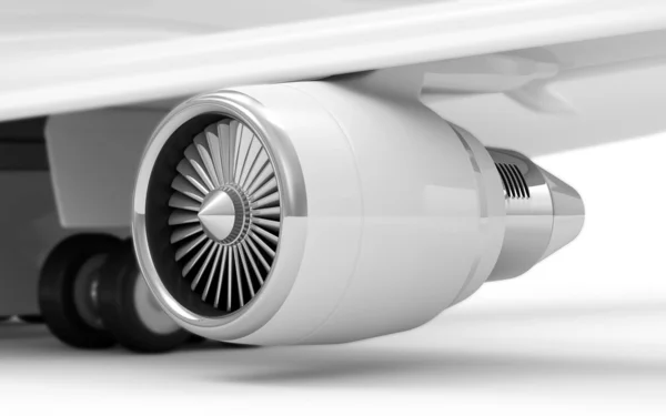 Repülőgép-turbina motor — Stock Fotó