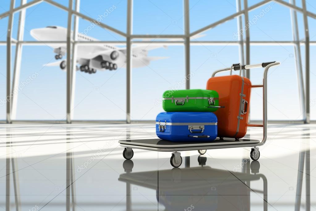 Suitcases in Airport