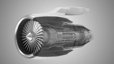 Uçak Jet Motor Türbin