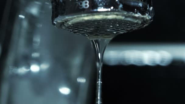 Water dripping from the tap — Stock Video