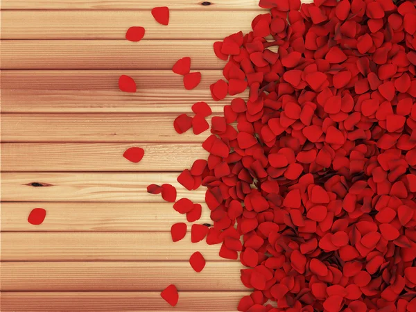 Heap of Red Rose Petals — Stock Photo, Image